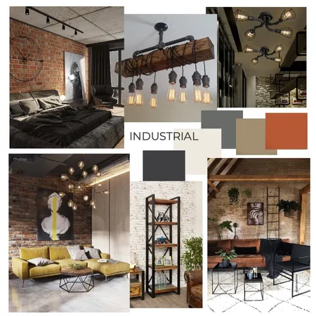 Industrial Moodboard Interior Design Mood Board by rolsybaby on Style Sourcebook