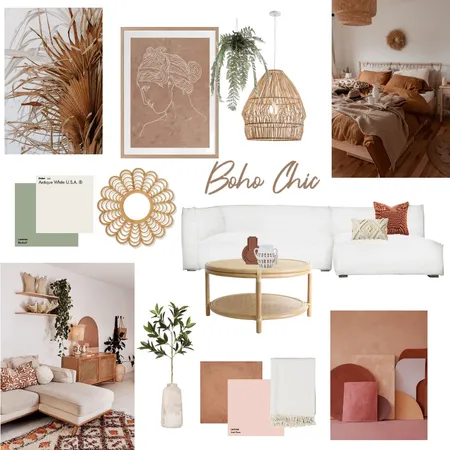 Boho Chic Interior Design Mood Board by AmberH on Style Sourcebook