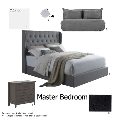 Master Bedroom Interior Design Mood Board by Kimberley on Style Sourcebook