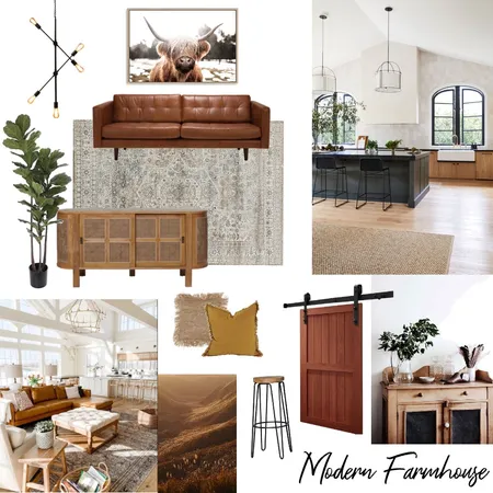 Modern Farmhouse Interior Design Mood Board by AmberH on Style Sourcebook