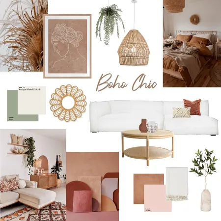 Boho Chic Interior Design Mood Board by AmberH on Style Sourcebook