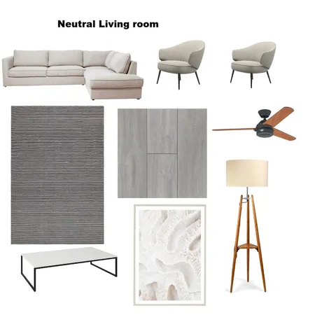 Neutral Living Room Interior Design Mood Board by Matthewbehmer on Style Sourcebook