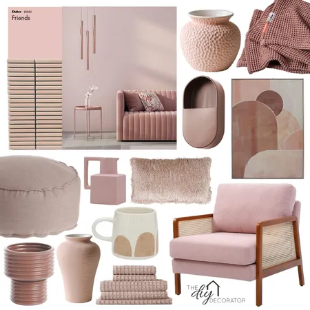 Pinks Interior Design Mood Board by Thediydecorator on Style Sourcebook