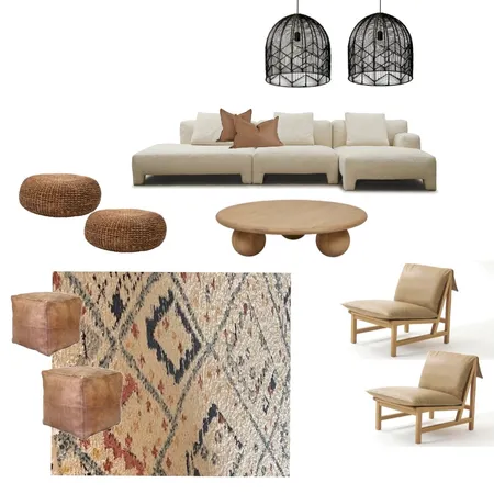 Abbotsleigh Living - Bruno Coffee Table + Cantaloupe Lounge Chair Interior Design Mood Board by Insta-Styled on Style Sourcebook