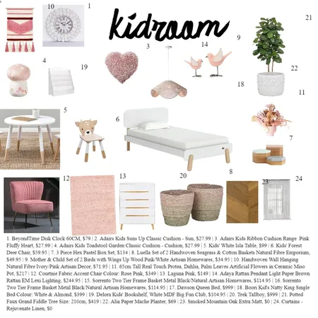 kidroom Interior Design Mood Board by charu on Style Sourcebook