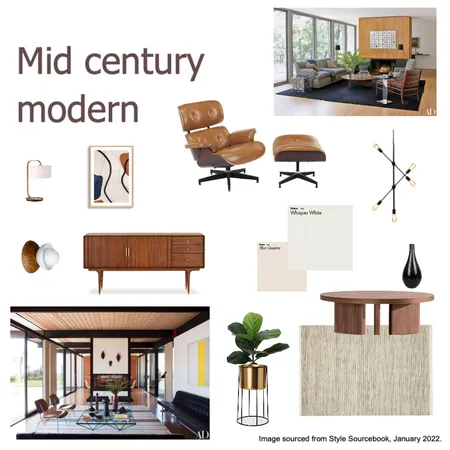 Mid century modern Interior Design Mood Board by katiecawthorn on Style Sourcebook