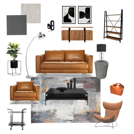 Modern Living Room Interior Design Mood Board by Suite.Minded on Style Sourcebook