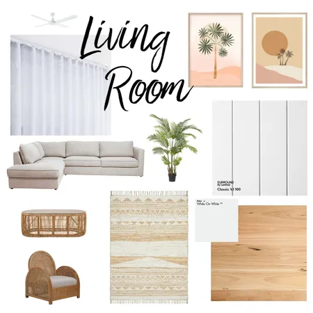 Living Room Interior Design Mood Board by Cape Hawke Farmhouse on Style Sourcebook