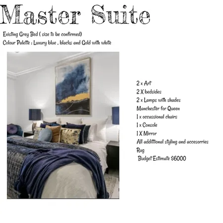 Master Suite Bennett Springs Interior Design Mood Board by Colette on Style Sourcebook