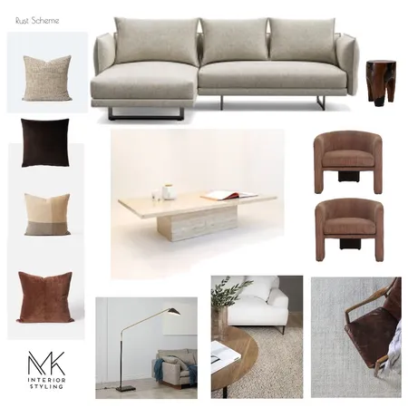 C project Living rust scheme Interior Design Mood Board by Mkinteriorstyling@gmail.com on Style Sourcebook