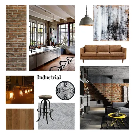 Industrial - draft 2 Interior Design Mood Board by JustineHill on Style Sourcebook