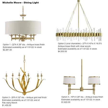 michelle moore dining lights Interior Design Mood Board by Intelligent Designs on Style Sourcebook