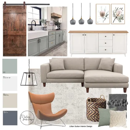 Modern farmhouse Mood board Module 3 Interior Design Mood Board by Lillian Sutton on Style Sourcebook