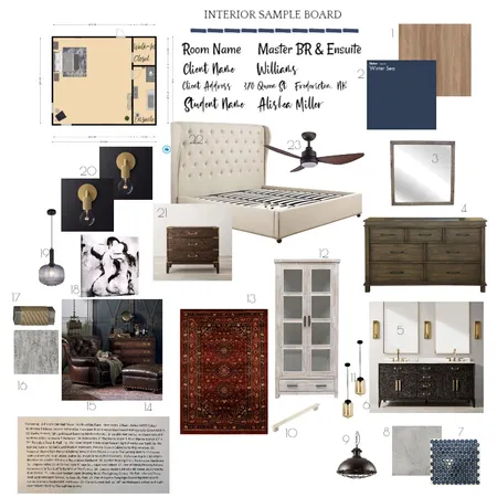 Master BR & Ensuite Mod10 Interior Design Mood Board by Summerhill Design Studio on Style Sourcebook