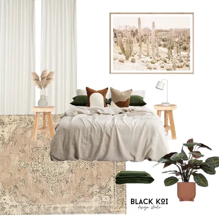 Avalon Bedroom 2 Interior Design Mood Board by Black Koi Design Studio on Style Sourcebook