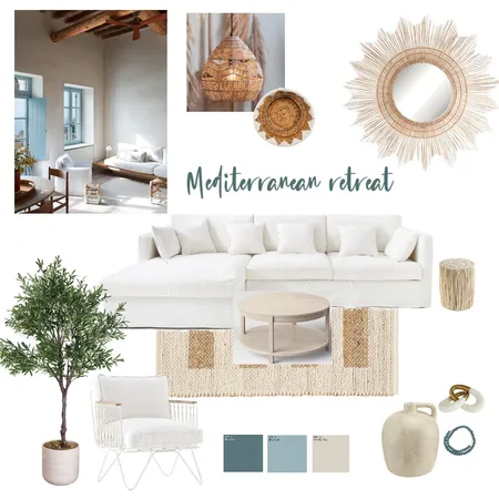 Mediterranean Retreat Interior Design Mood Board by Dumont Design on Style Sourcebook