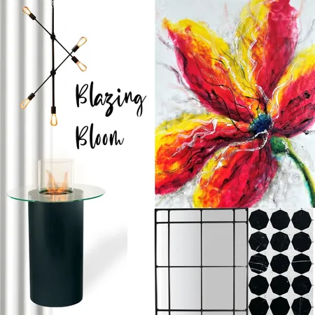 Blazing Bloom 1 Interior Design Mood Board by andrea.moser@bigpond.com on Style Sourcebook