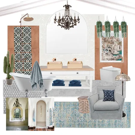 Mediterranean Bathroom Interior Design Mood Board by GK ESTÚDIO on Style Sourcebook