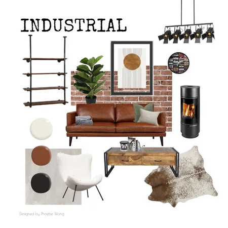 Industrial Style Interior Design Mood Board by PhoebeW on Style Sourcebook