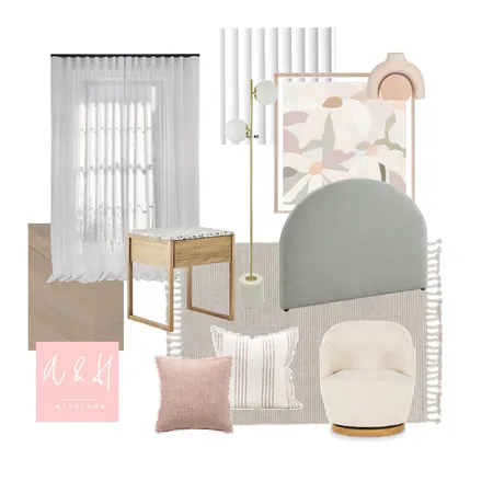 Calming bedroom Interior Design Mood Board by A & H Interiors on Style Sourcebook