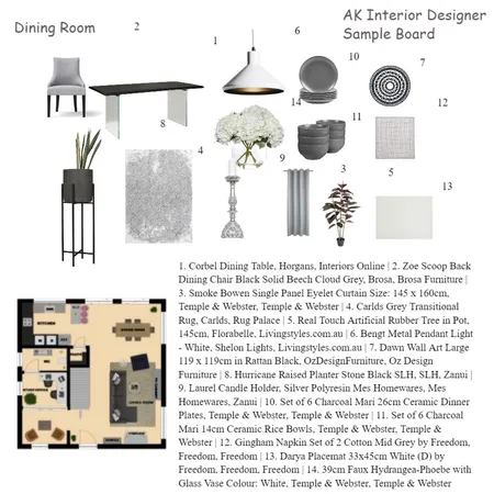 Interior Designer AK Sample Board Interior Design Mood Board by Alphonsine Kamte on Style Sourcebook