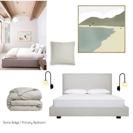 Stone Ridge I Primary Bedroom Option #1 Interior Design Mood Board by hoogadesign@outlook.com on Style Sourcebook