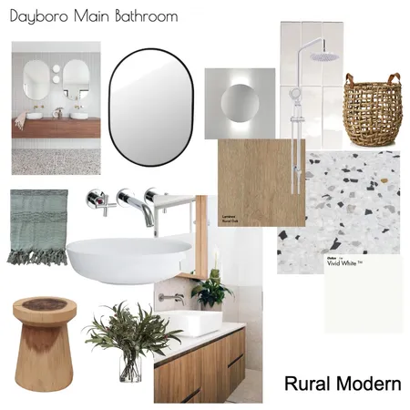 Dayboro - Main Bathroom Interior Design Mood Board by TenilleMartin on Style Sourcebook