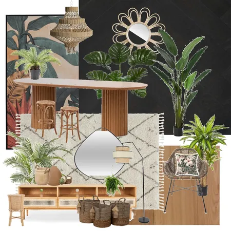 Tropical dining Interior Design Mood Board by GK ESTÚDIO on Style Sourcebook