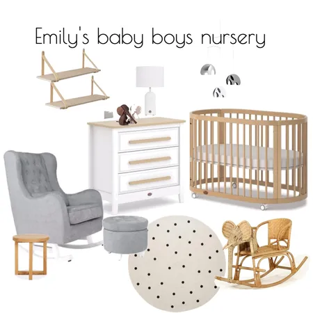 emilys baby boys nursery Interior Design Mood Board by melw on Style Sourcebook