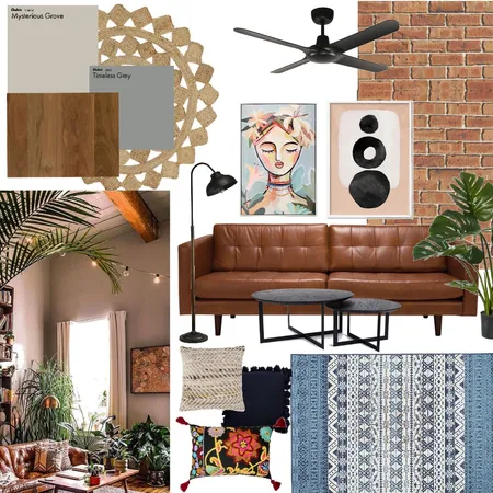 ID- Rustic Industrial Interior Design Mood Board by sep on Style Sourcebook