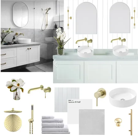 Steve ensuite concept 3 Interior Design Mood Board by Olive House Designs on Style Sourcebook