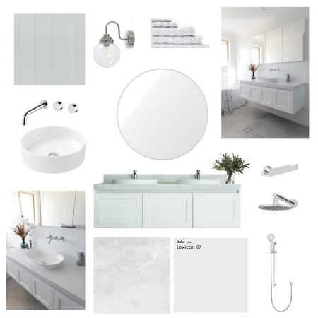 Steve ensuite -  concept 1 Interior Design Mood Board by Olive House Designs on Style Sourcebook