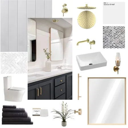 Steve ensuite - concept 2 Interior Design Mood Board by Olive House Designs on Style Sourcebook