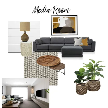 Media Room Interior Design Mood Board by Kylie Carr on Style Sourcebook