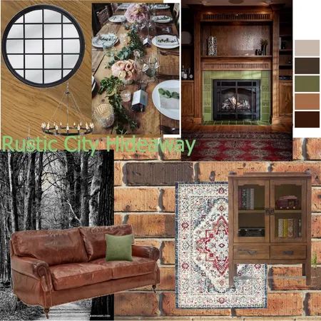 Rustic City Hideaway Interior Design Mood Board by rachee on Style Sourcebook