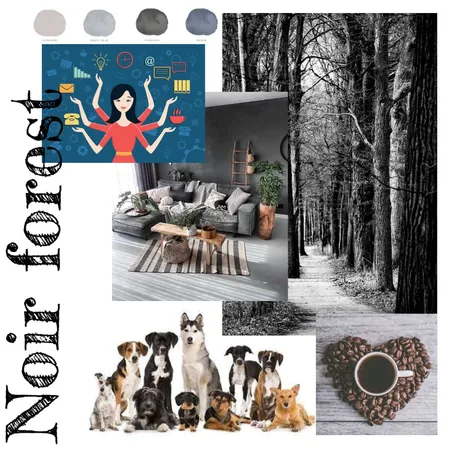 Noir Forest Interior Design Mood Board by rachee on Style Sourcebook