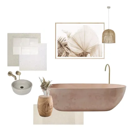 Earthy Bathroom Scheme Interior Design Mood Board by NicoleSequeira on Style Sourcebook