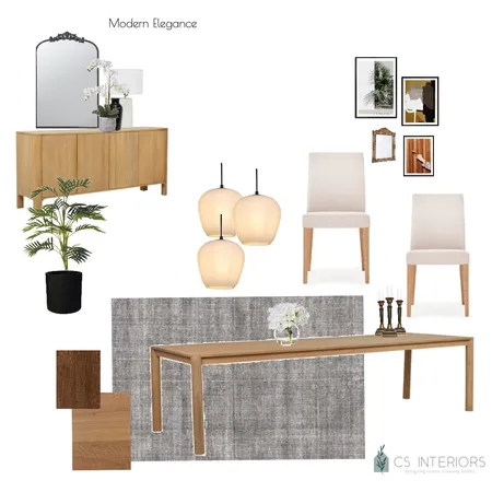 Sue Smyth Dining Room- Modern Elegance Interior Design Mood Board by CSInteriors on Style Sourcebook