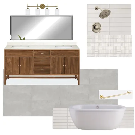 Primary Bath Option 2 Interior Design Mood Board by CRM on Style Sourcebook