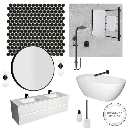 Bathroom Interior Design Mood Board by Designed By Nat on Style Sourcebook