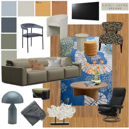 CONDE Snr - Living Occasional Chair Pattern Interior Design Mood Board by Kahli Jayne Designs on Style Sourcebook