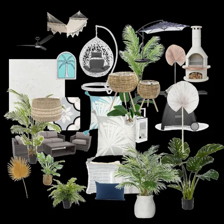 Coastal Palms Retreat Interior Design Mood Board by Vonnie53 on Style Sourcebook