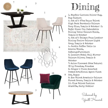 dining Interior Design Mood Board by InteriorYens on Style Sourcebook