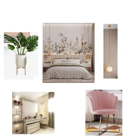 Bedroom with pink Interior Design Mood Board by Carmen_1iulie on Style Sourcebook