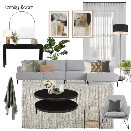 Family Room Interior Design Mood Board by Jackie Fyfe Interiors on Style Sourcebook