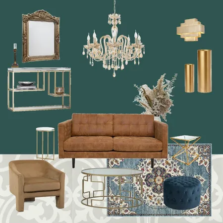 Art Deco Living Room Interior Design Mood Board by Farida Nassar Interiors on Style Sourcebook