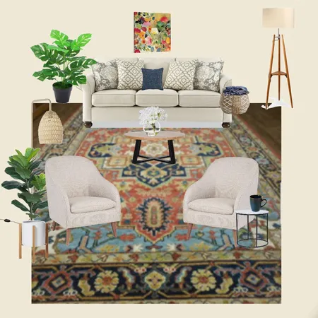 Living Room Big Rug Interior Design Mood Board by Jaleh on Style Sourcebook