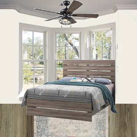 Alex's Bedroom w/Walnut Bed Interior Design Mood Board by memphisbelletn on Style Sourcebook