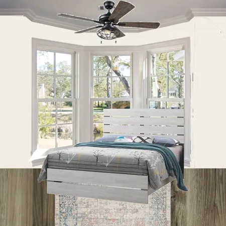 Alex's Bedroom w/White Bed Interior Design Mood Board by memphisbelletn on Style Sourcebook