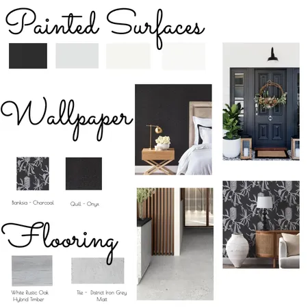 Achromatic Interior Design Mood Board by browndezigns on Style Sourcebook